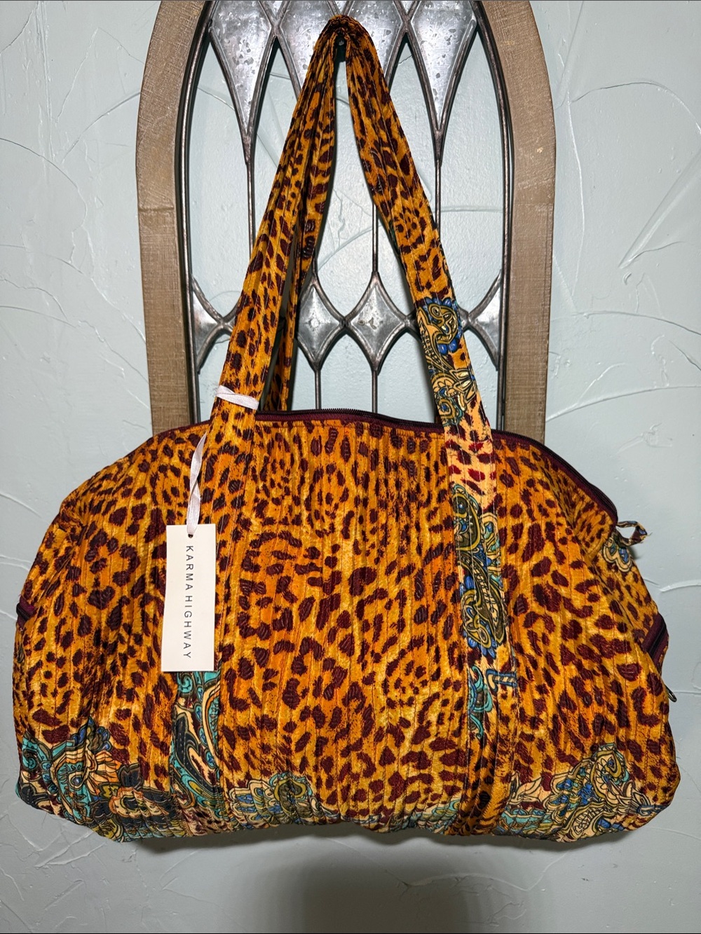 Karma Highway Women's Leopard-Print Amber Tote